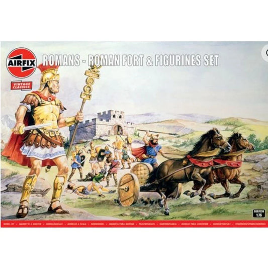Roman Fort and Figurines 1:76 Vintage