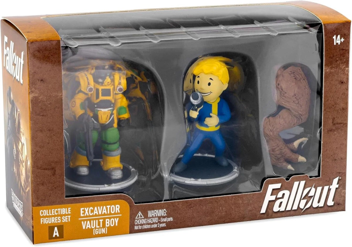 Fallout: Excavator & Vault Boy (Gun) - Collectible Figures Set A