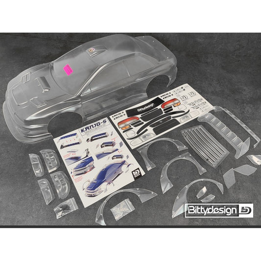 Bittydesign Kanjo-S 1/7 Clear Body - ARRMA Infraction/Limitless (1.5mm Thick)