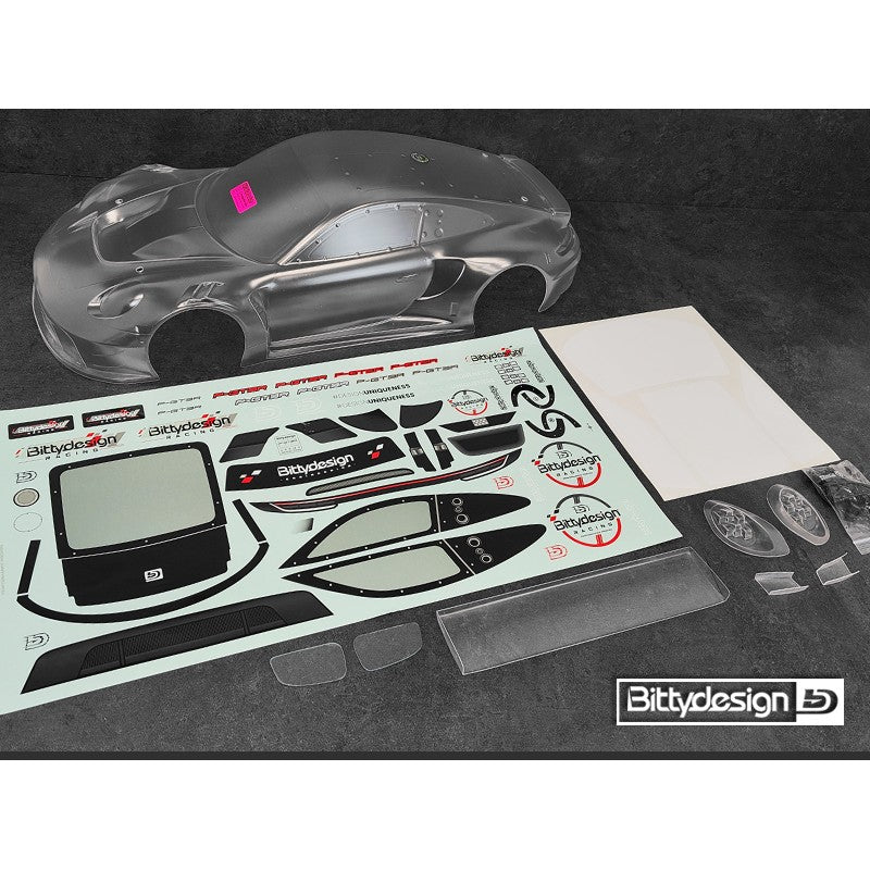 Bittydesign P-GT3R 1/7 Clear Pre-Cut Body ARRMA Infraction/Limitless (1.5mm Thick)
