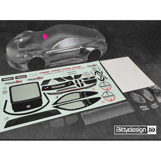 Bittydesign P-GT3R 1/7 Clear Pre-Cut Body ARRMA Infraction/Limitless (1.5mm Thick)
