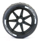 Fastrax Supaforza Rear 45° Tyres/BLK 17mm (2)