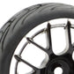 1/10 Street/Tread Tyre 14sp Black/Chrome Wheel (4)
