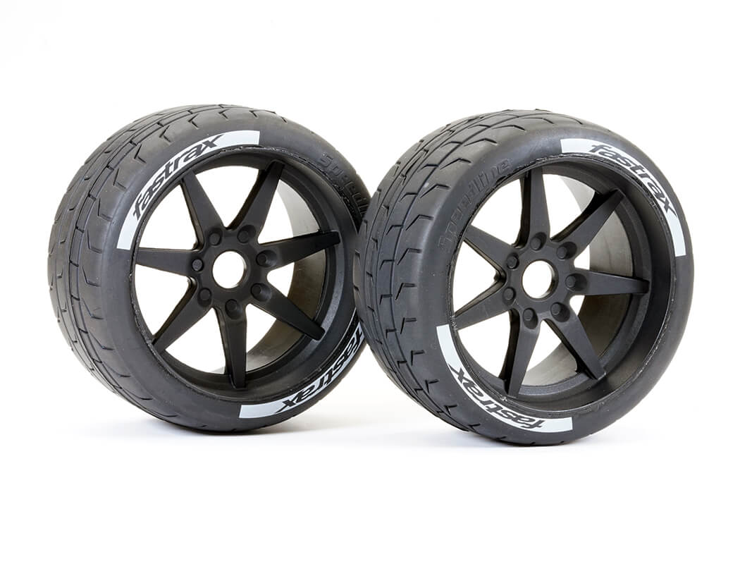 Fastrax Supaforza Rear 45° Tyres/BLK 17mm (2)