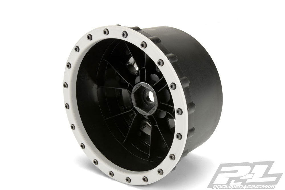 Proline Impulse Pro-Loc Blk Wheels W/Grey Ring (Xmaxx)