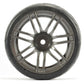 1/10 Street/Tread Tyre 14SP Gun Metal Wheel (4)