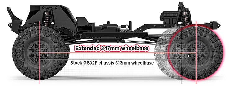Gmade 1/10 GS02F Spider Portal TS Assembly Kit