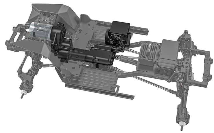 Gmade 1/10 GS02F Spider Portal TS Assembly Kit