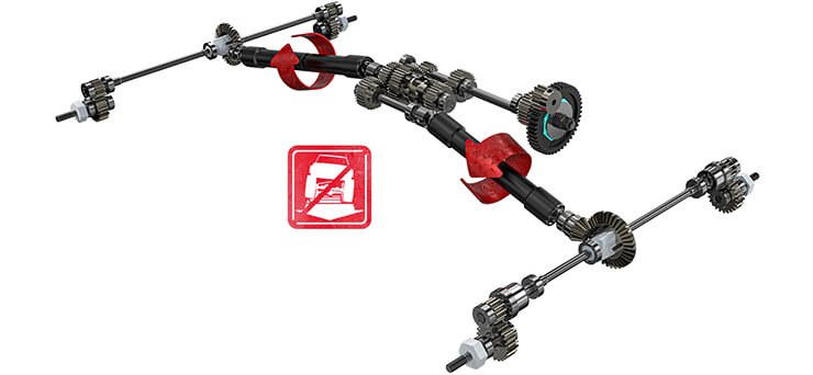 Gmade 1/10 GS02F Spider Portal TS Assembly Kit