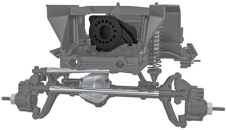 Gmade 1/10 GS02F Spider Portal TS Assembly Kit