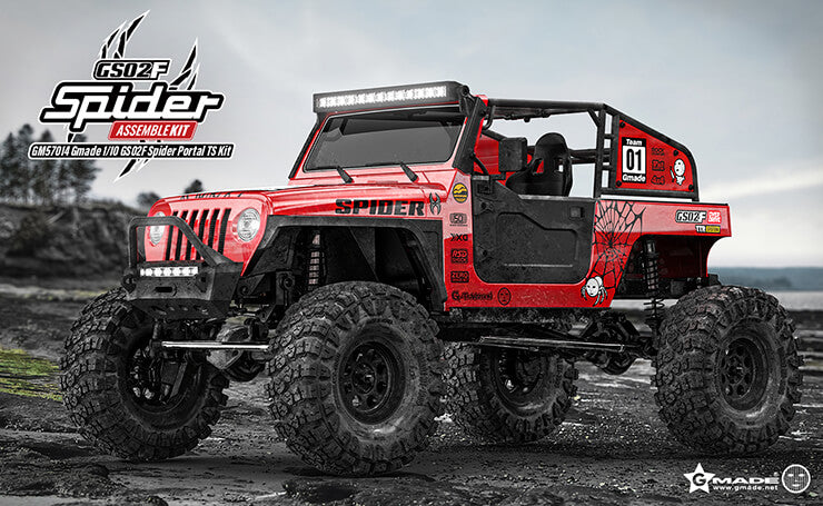 Gmade 1/10 GS02F Spider Portal TS Assembly Kit