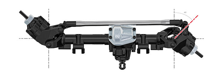 Gmade 1/10 GS02F Spider Portal TS Assembly Kit