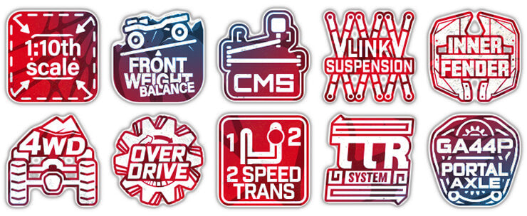 Gmade 1/10 GS02F Spider Portal TS Assembly Kit