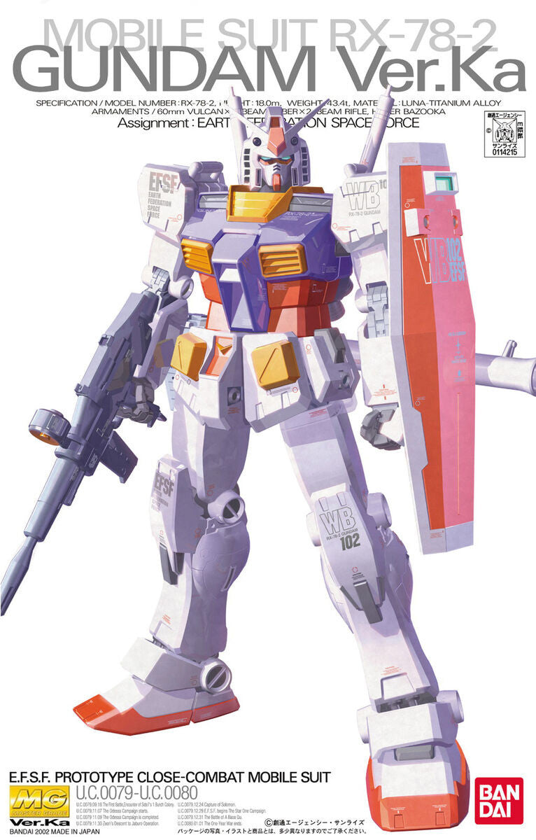 MG 1/100 RX-78-2 Gundam (Version Ka)