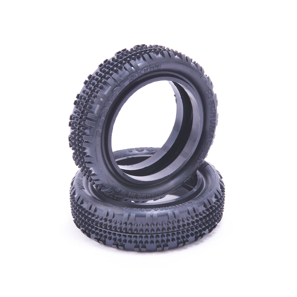 Fusion Slim 1/10 2WD Tyres Front Yellow (2)