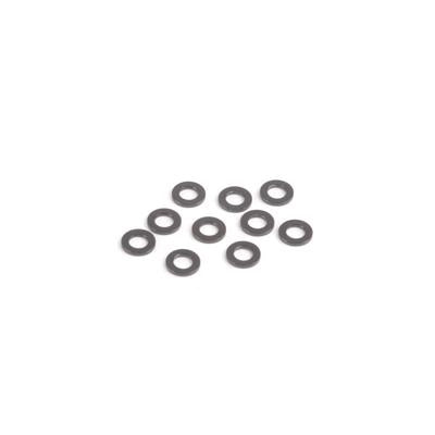 M3 Black Alloy Washers 0.75mm (10)