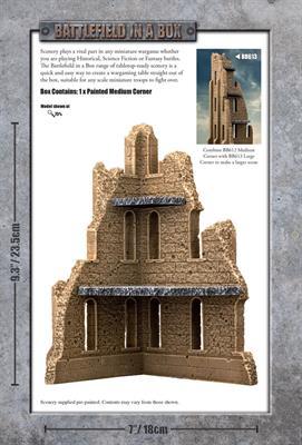 Gothic Battlefields Medium Corner Sandstone