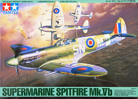 Tamiya 1/48 Supermarine Spitfire MkVb 1:48 Scale Kit