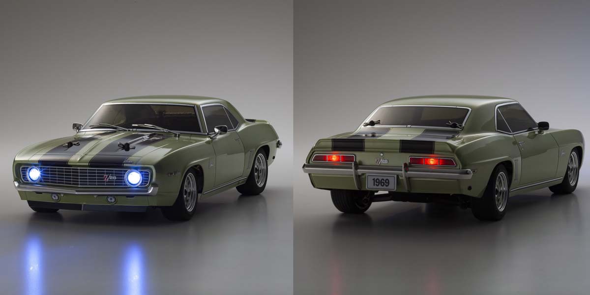 Fazer MK2 Chevy Camaro Z28 1969 Frost Green 1:10 Readyset