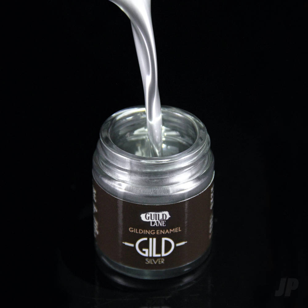 GILD Gilding Enamel Paint, Chrome (15ml Jar)