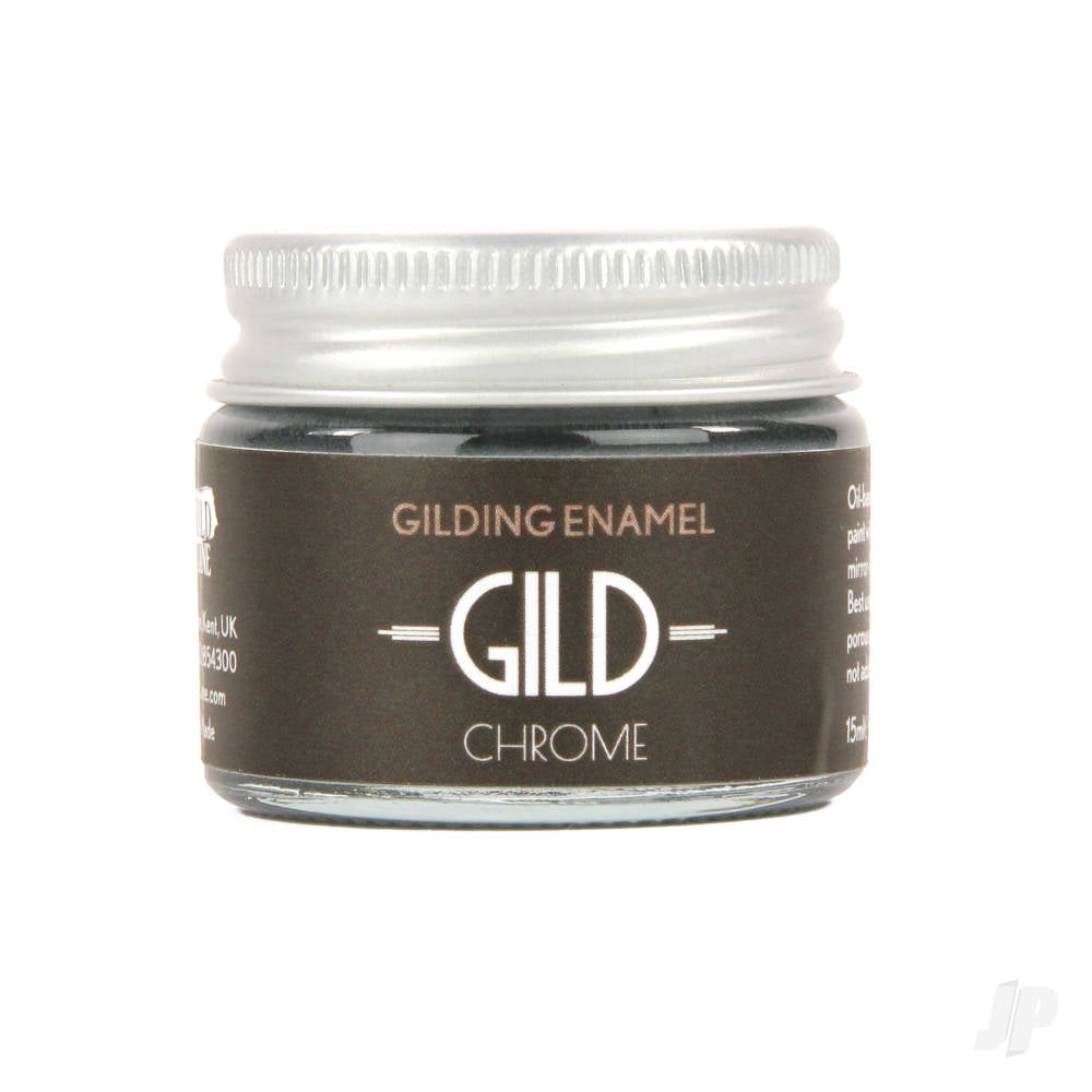 GILD Gilding Enamel Paint, Chrome (15ml Jar)