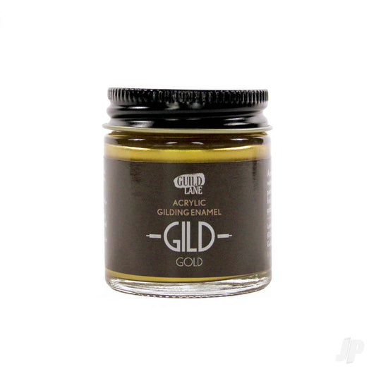 GILD Acrylic Gilding Enamel Paint, Gold (30ml Jar)