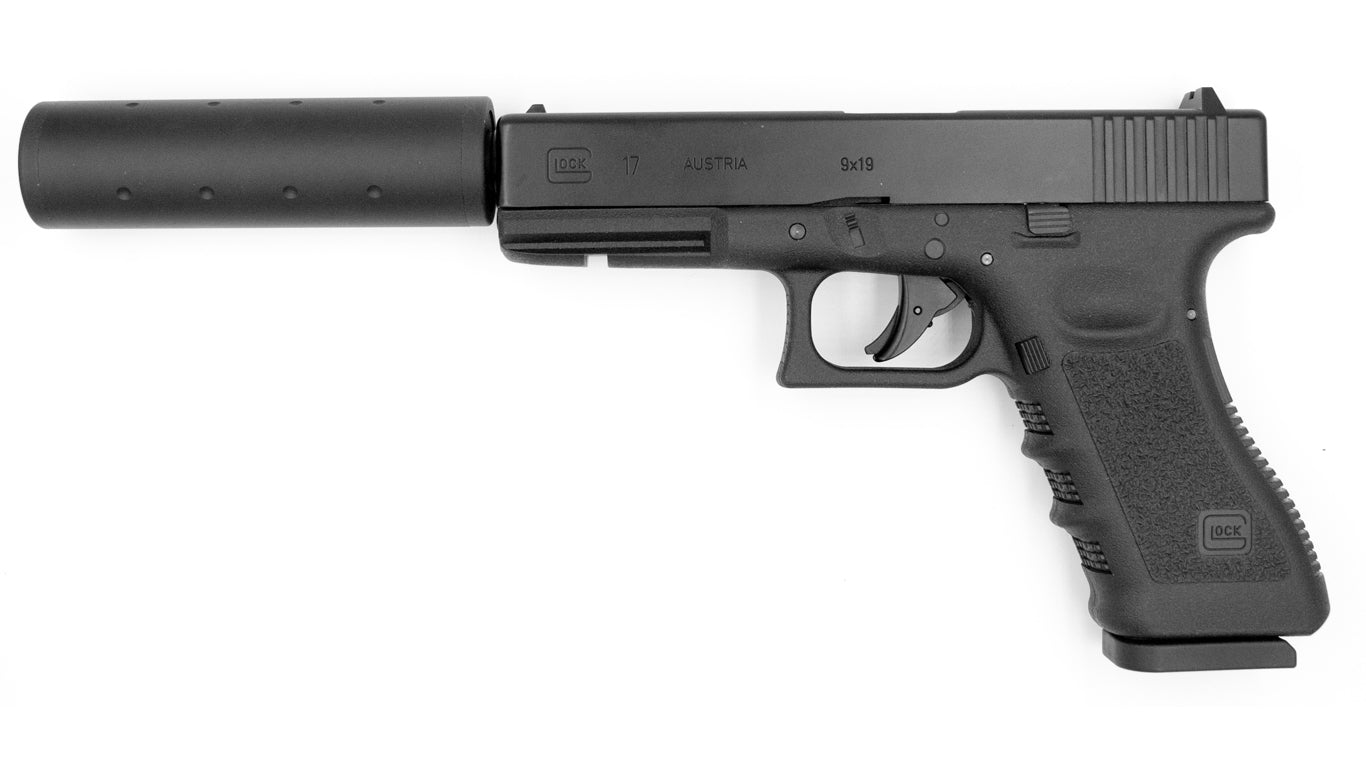 Suppressor Black for Glock 17 CW and CCW Thread