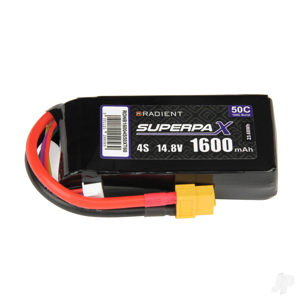 Lipo 4s 1600mah 14.8v 50c XT60