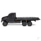 Black TRX-6 Ultimate RC Hauler 1:10 6X6 Electric Flatbed Truck with Pro Scale Winch