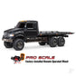 Black TRX-6 Ultimate RC Hauler 1:10 6X6 Electric Flatbed Truck with Pro Scale Winch