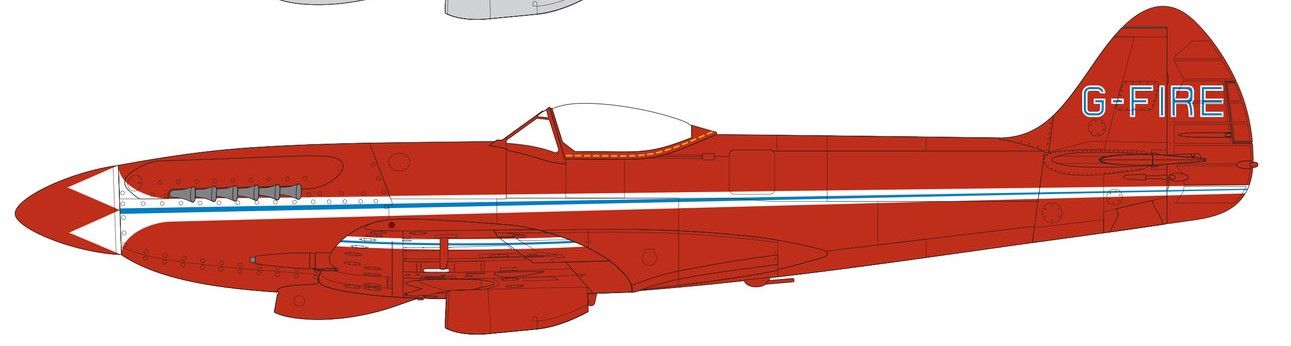 Airfix Supermarine Spitfire Mk.XIV Civilian Schemes