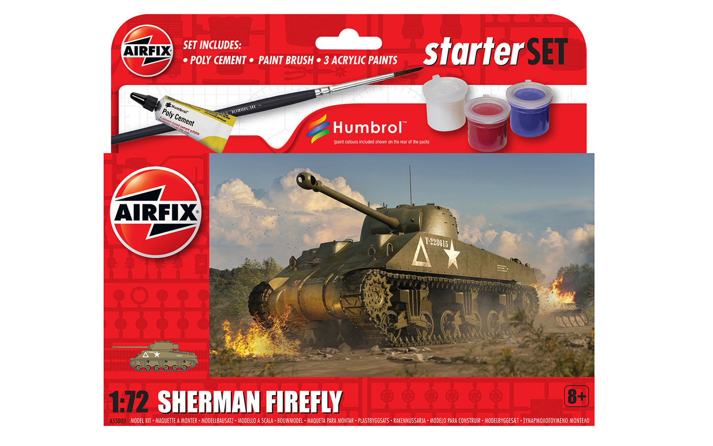 Sherman Firefly Tank 1:72 Gift Set