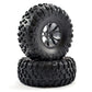 FTX Outlaw Pre-Mounted Wheels (2) Blk