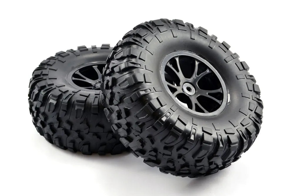 FTX Outlaw Pre-Mounted Wheels (2) Blk