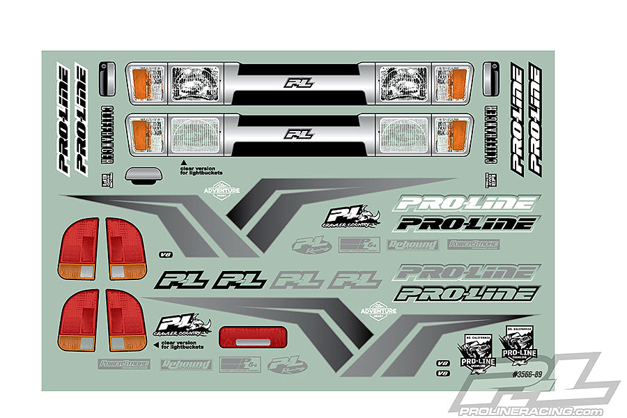 Pro-line Cliffhanger High Perf. Clear Body for 313mm Crawler
