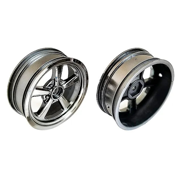 DR10 Drag Front Wheels Black Chrome (2)
