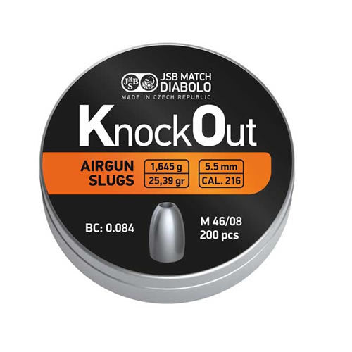 JSB Knockout Slugs .22 - .216 (200)