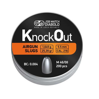 JSB Knockout Slugs .22 - .216 (200)