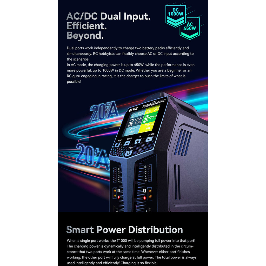 Sky Rc T1000 Maestro AC/DC Charger